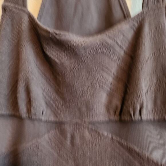 Free People Size Small Gray Textured Mesh Bodycon Mini Dress - Picture 8 of 13